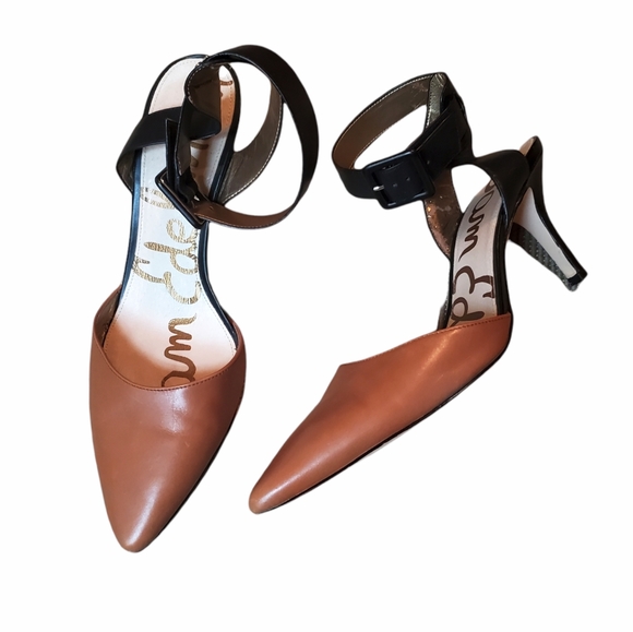 Sam Edelman Shoes - Sam Edelman Okala Two Tone Leather Pointy Heels 10